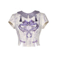 BLOOD_SUPPLY_Dragon_Print_Knit_Stretch_Women's_Polyester_Short_Sleeve_Cutsews_795707687236_MISSTT