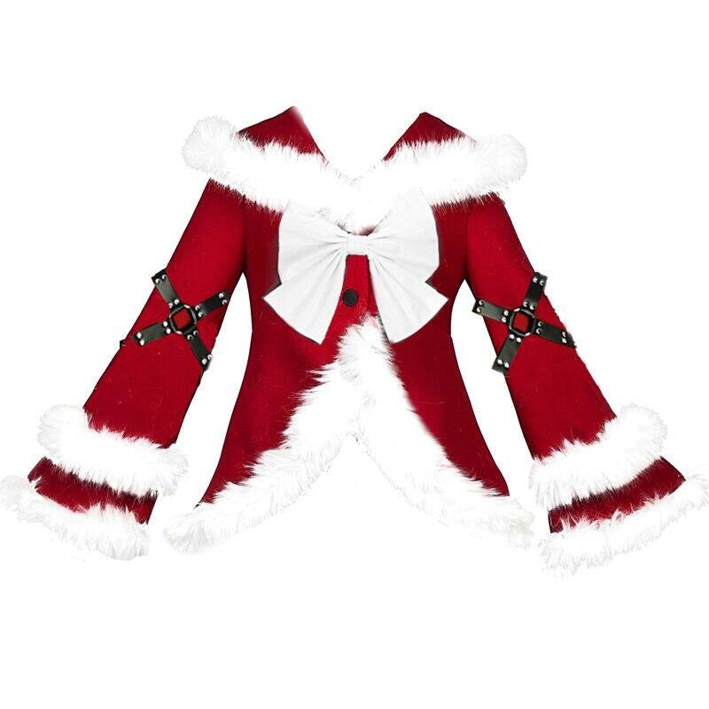 BLOOD_SUPPLY_Gothic_Bowknot_Women's_Pu_Plush_Woolen_Improved_Faux_Fur_Trim_Coats_661901612822_MISSTT