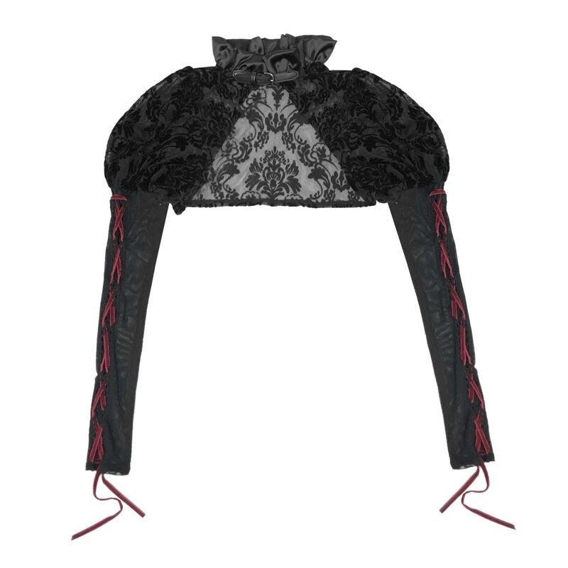 BLOOD_SUPPLY_Gothic_Fishbone_Cage_Lace_Up_Bow_Detail_Women's_Velvet_Bustiers_727363788844_MISSTT