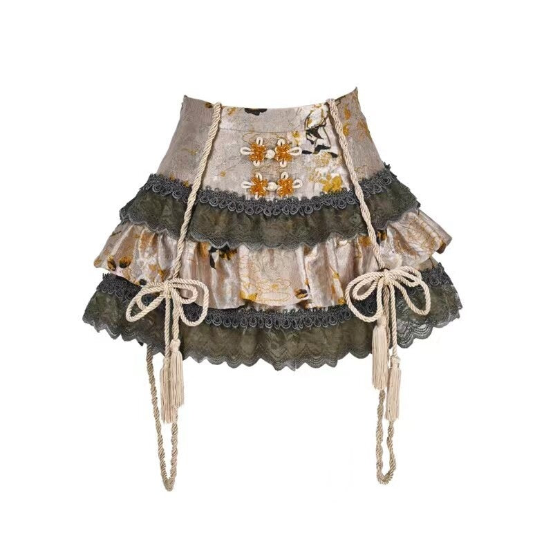 BLOOD_SUPPLY_Layered_Jacquard_Lace_Zipper_Chinese_Women's_Polyester_Skirts_783149836692_MISSTT