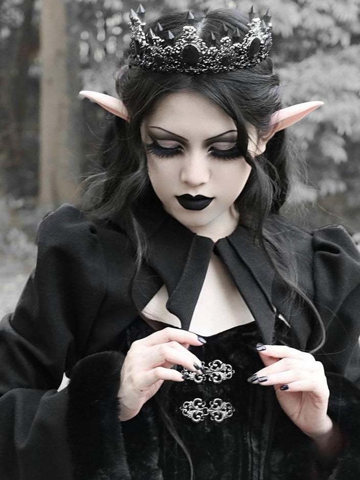 BLOOD SUPPLY Mist Classic Gothic Dark Ornate Batwing Collar Women's Woolen Boleros
