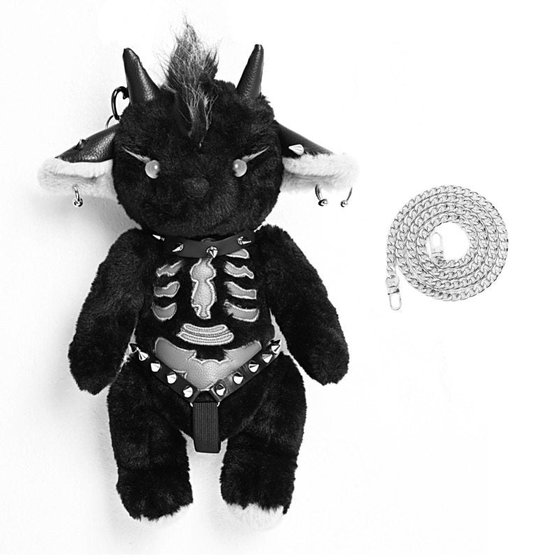 BLOOD_SUPPLY_Satan_Hell_Lamb_Punk_Rock_Subculture_Women's_Plush_Polyester_Novelty_Bags_699262700986_MISSTT