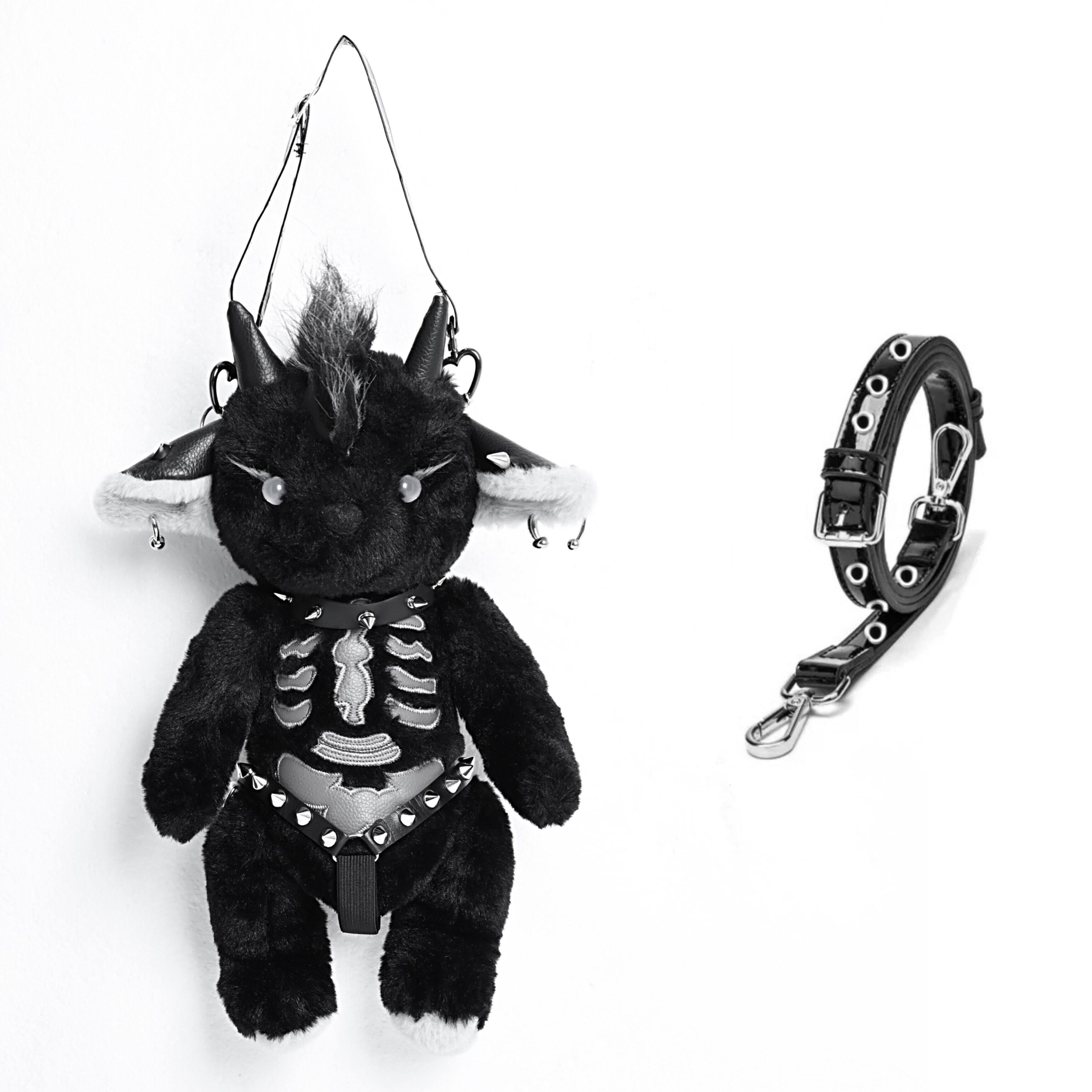 BLOOD_SUPPLY_Satan_Hell_Lamb_Punk_Rock_Subculture_Women's_Plush_Polyester_Novelty_Bags_699262700986_MISSTT