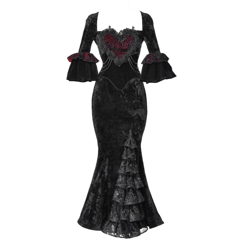 BLOOD_SUPPLY_Scarlet_Gothic_Velvet_Bustier_Mermaid_Beaded_Women's_Polyester_Long_Sleeve_Op_986410728479_MISSTT