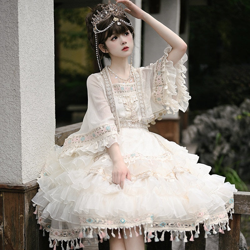 Cat_little_fairy_Apricot_Lolita_Princess_Overlay_Camisole_Women's_Chiffon_Short_Sleeve_Op_745398001841_MISSTT