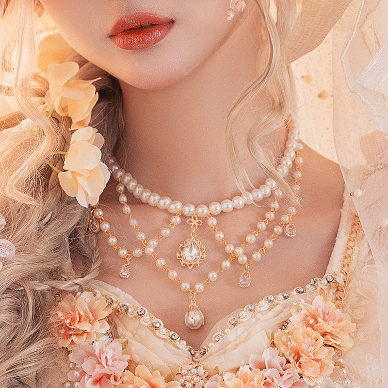 Cat_little_fairy_Gilded_Gemstone_Embellished_Lolita_Bonnet_Beret_Women's_Pearl_Accessories_664007591729_MISSTT