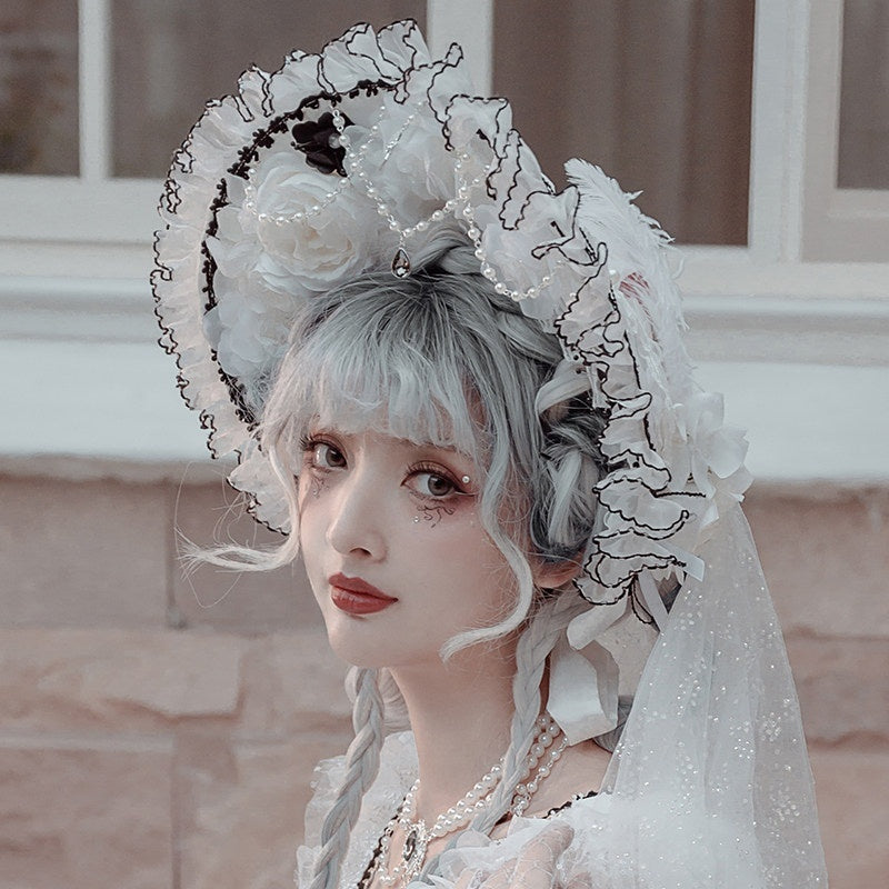 Cat_little_fairy_Handmade_Flat_Cap_Bridal_Veil_Necklace_Gloves_Women's_Headpiece_Accessories_772695933022_MISSTT