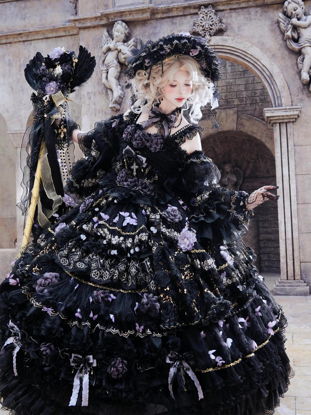Cat little fairy Moonlight Butterfly Bridal Tea Party A Line Lolita Women's Jsk / Jumper Skirts