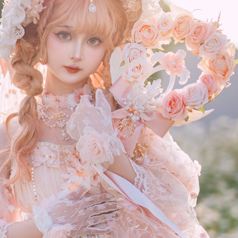 Cat_little_fairy_Pink_Handmade_Floral_Lolita_Women's_Headband_Wand_Necklace_Accessories_722061186853_MISSTT
