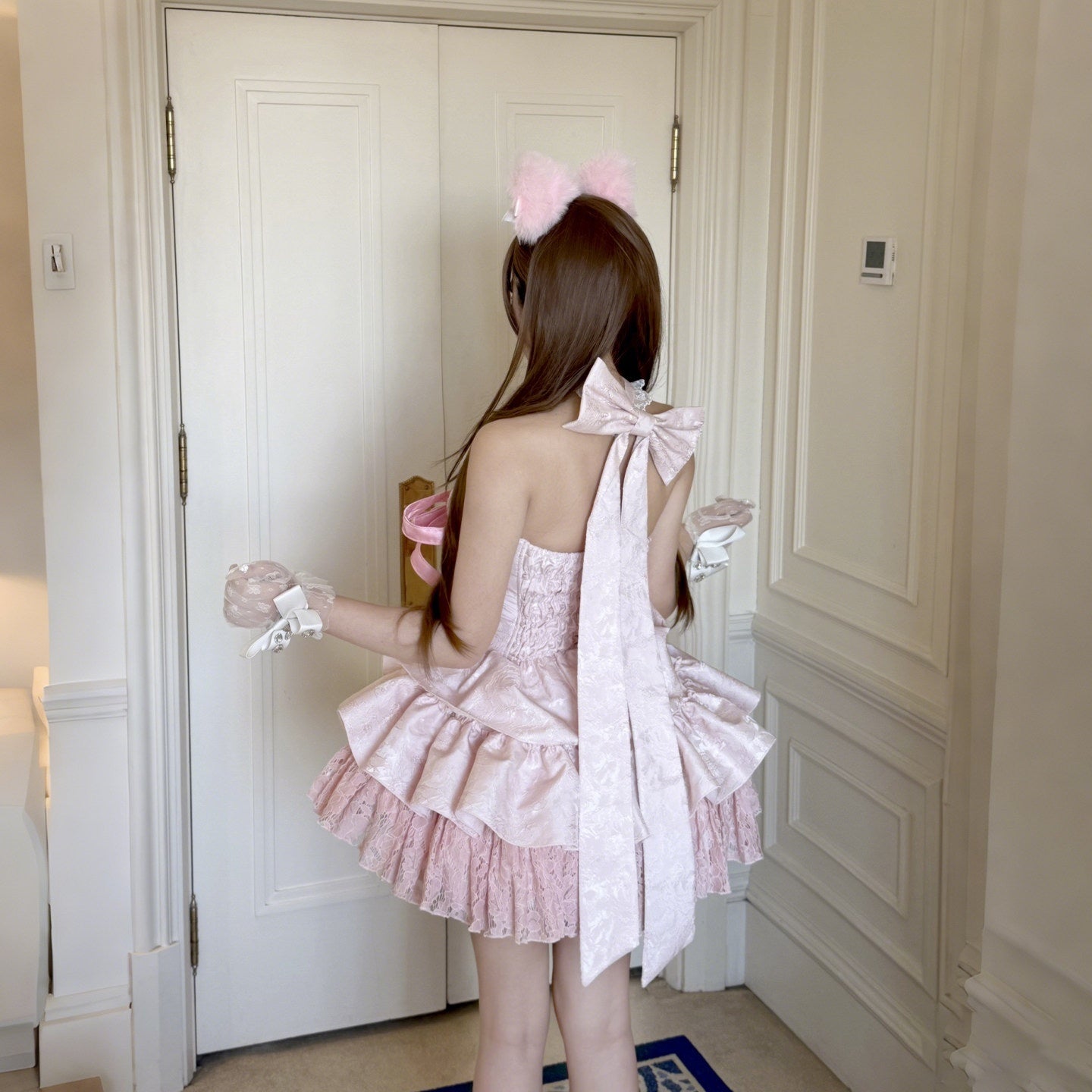 Diamond_Sweetheart_Ballet_Bow_Neck_Princess_Short_Party_Women's_Jsk_/_Jumper_Skirts_1020462259347_MISSTT