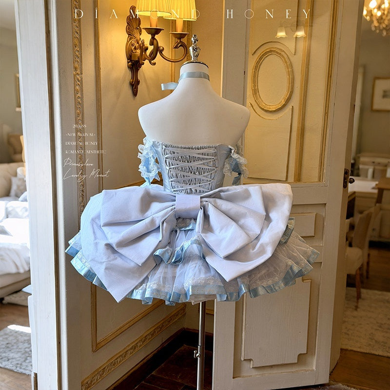 Diamond_Sweetheart_Blue_Satin_Ribbon_Trailing_Bow_Princess_Women's_Jsk_/_Jumper_Skirts_1052818875822_MISSTT