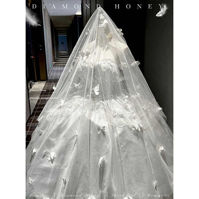 Diamond_Sweetheart_Butterfly_Veil_Romantic_Ceremony_Women's_Jsk_/_Jumper_Skirts_893187936848_MISSTT