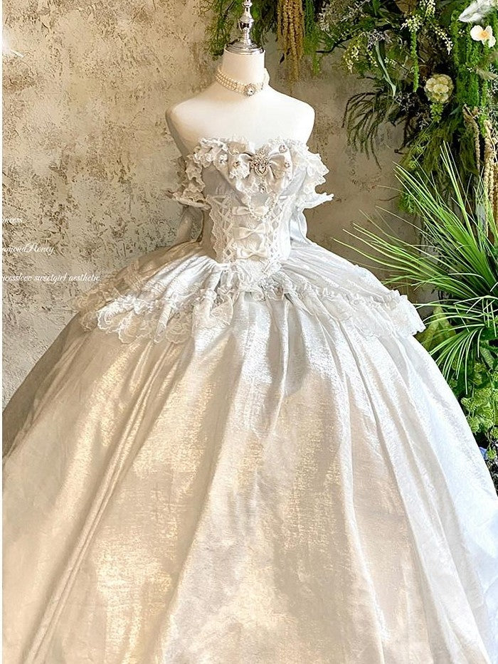 Diamond Sweetheart Butterfly Veil Romantic Ceremony Women's Jsk / Jumper Skirts
