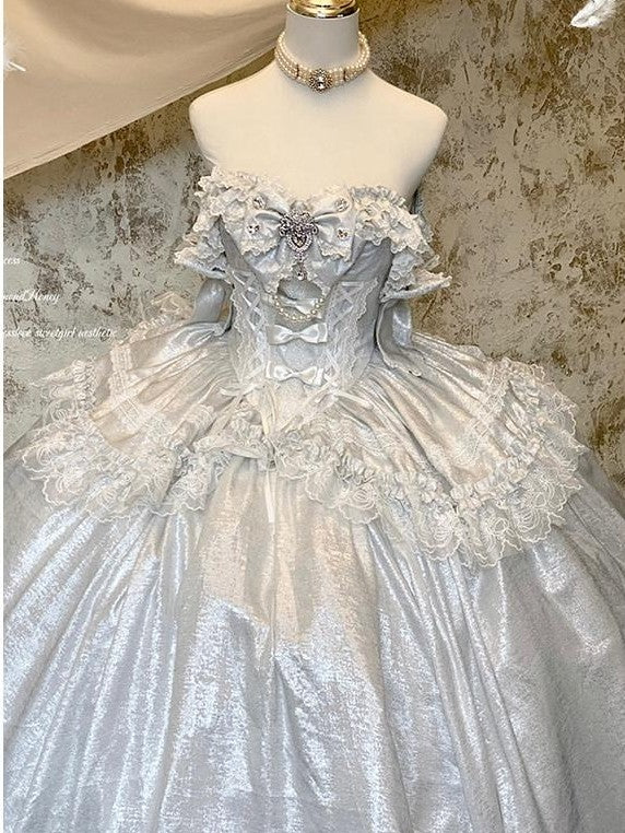 Diamond Sweetheart Butterfly Veil Romantic Ceremony Women's Jsk / Jumper Skirts
