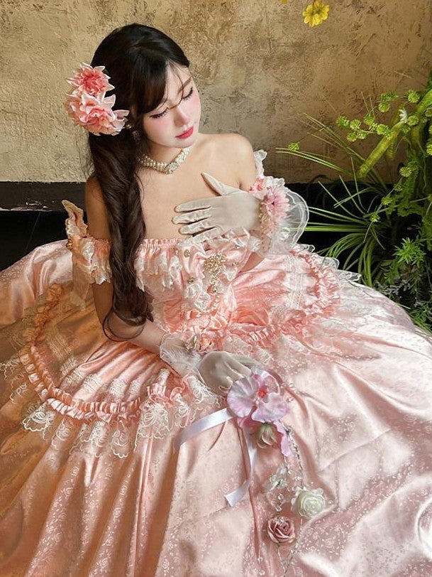 Diamond Sweetheart Butterfly Veil Romantic Ceremony Women's Jsk / Jumper Skirts