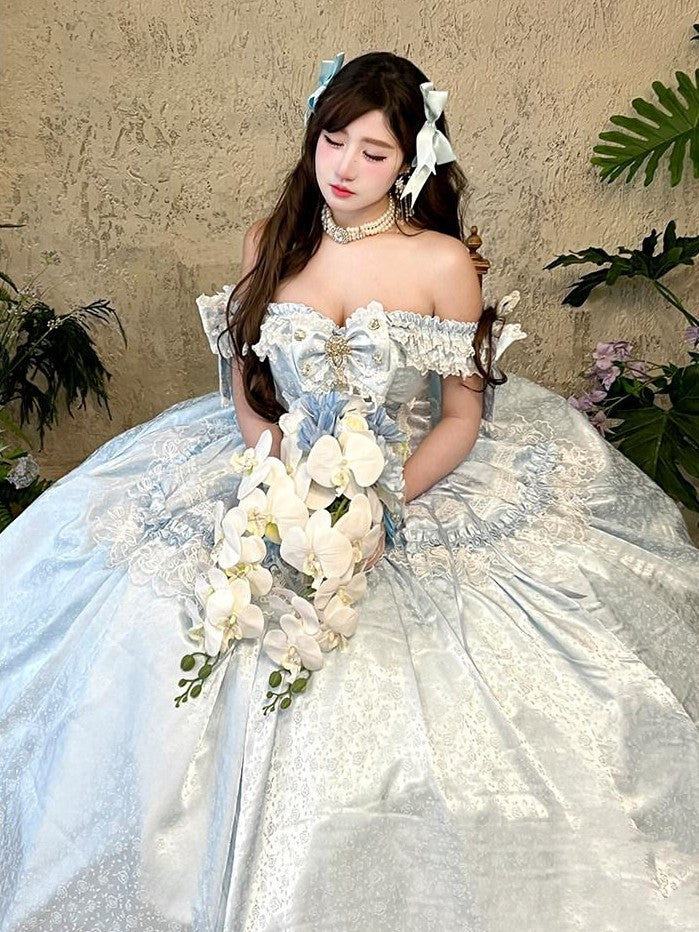 Diamond Sweetheart Butterfly Veil Romantic Ceremony Women's Jsk / Jumper Skirts