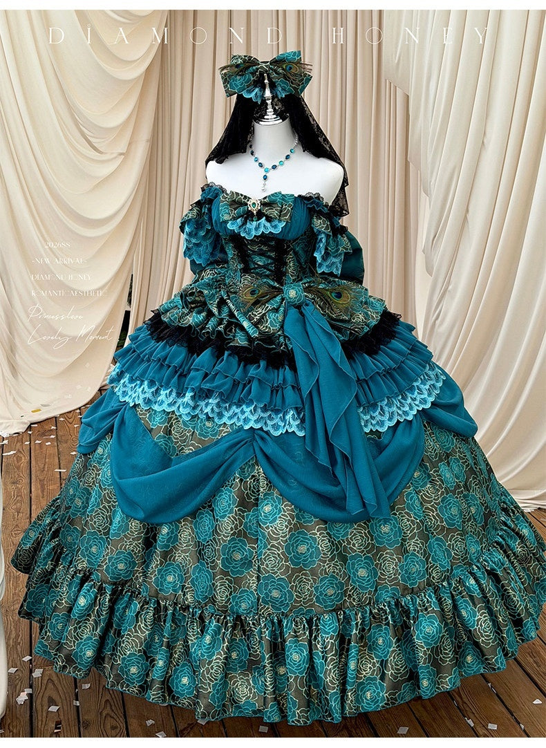 Diamond_Sweetheart_Dreamy_Butterfly_Bow_Train_Veil_Neckpiece_Slimming_Elegant_Women's_Op_Sets_1045007283234_MISSTT
