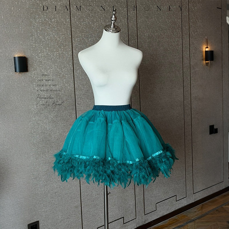 Diamond_Sweetheart_Feather_Short_Puffy_Women's_Soft_Tulle_52cm_Elastic_Waist_A-line_Petticoats_1045889750135_MISSTT