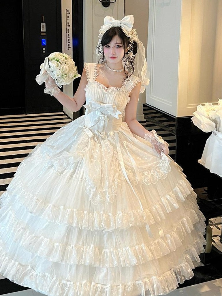 Diamond Sweetheart Heavy Floral Embroidery Tie Strapless Women's Other Material Jsk / Jumper Skirts