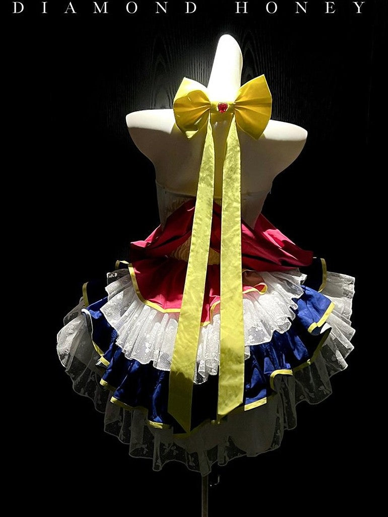 Diamond Sweetheart Moon Transformation Magical Girl Neck Accessory Women's Jsk / Jumper Skirts