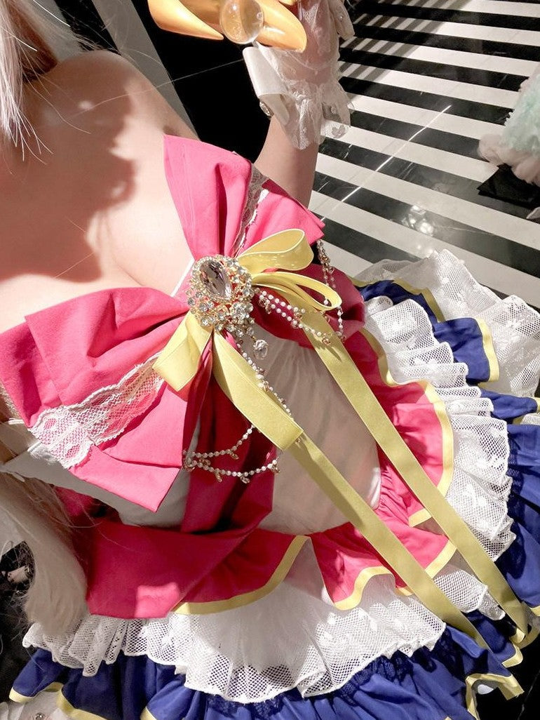 Diamond Sweetheart Moon Transformation Magical Girl Neck Accessory Women's Jsk / Jumper Skirts