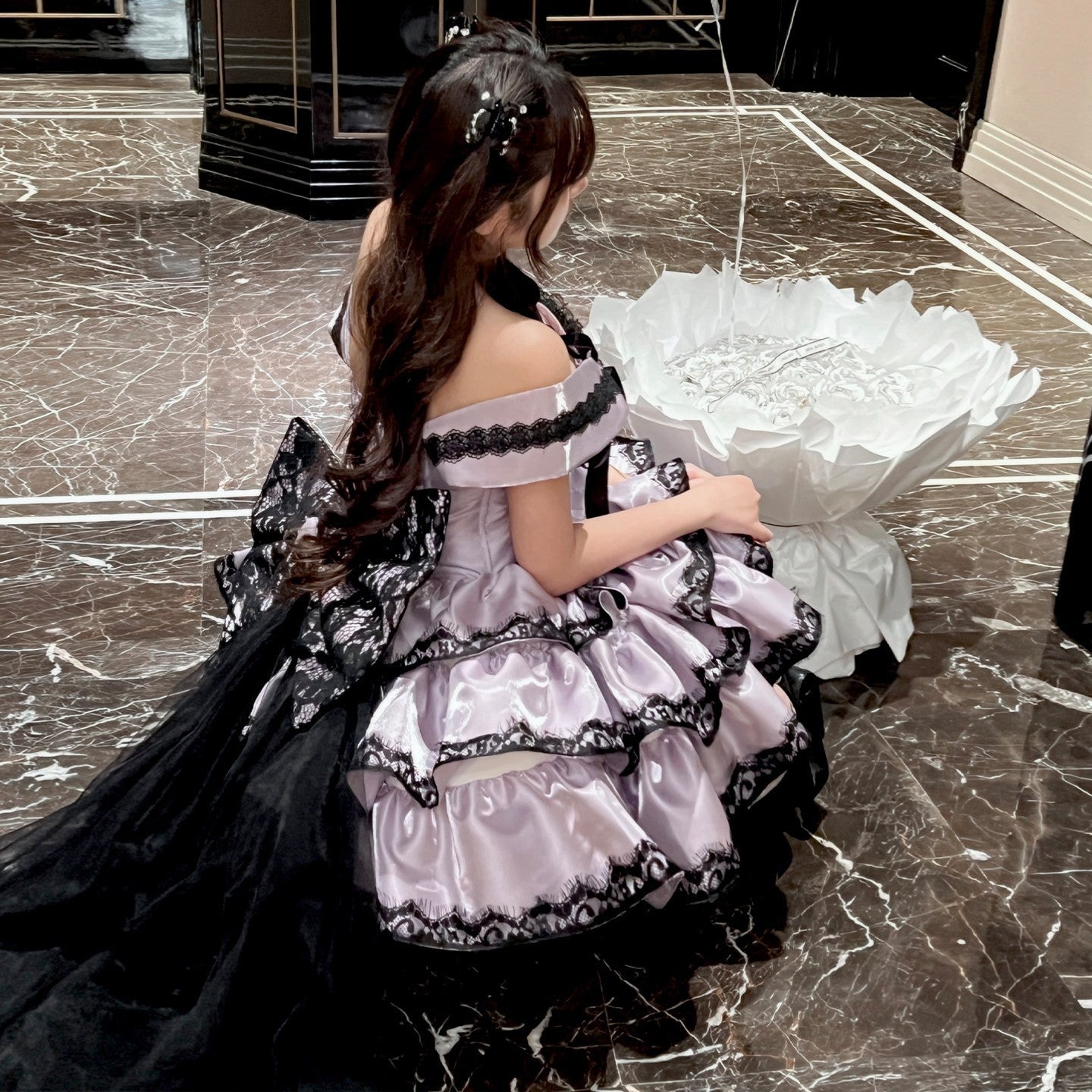 Diamond_Sweetheart_Purple_Romantic_Bow_Train_Women's_Lace_Op_/_One_Piece_Dresses_1021118290125_MISSTT