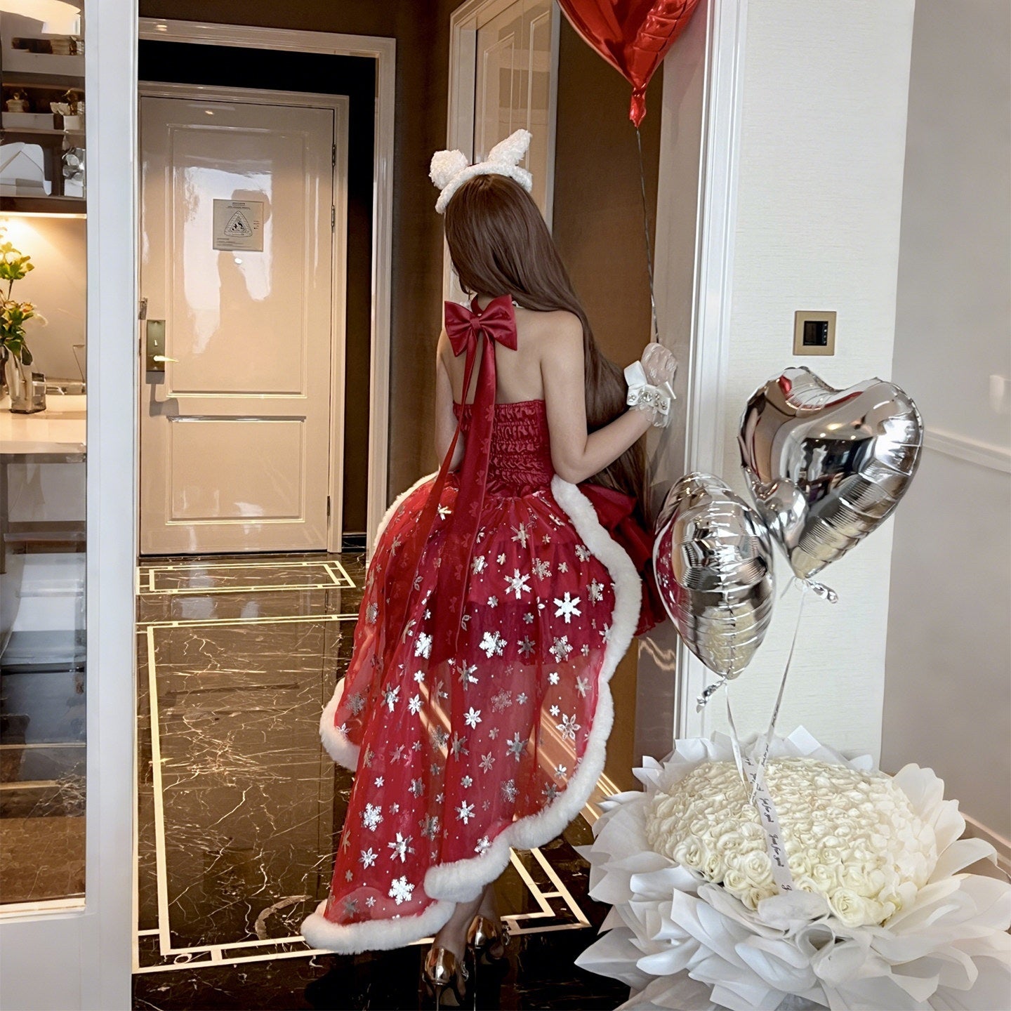 Diamond_Sweetheart_Red_Strapless_Zipper_Bow_Bell_Halter_Women's_Tulle_Jsk_/_Jumper_Skirts_987189344629_MISSTT