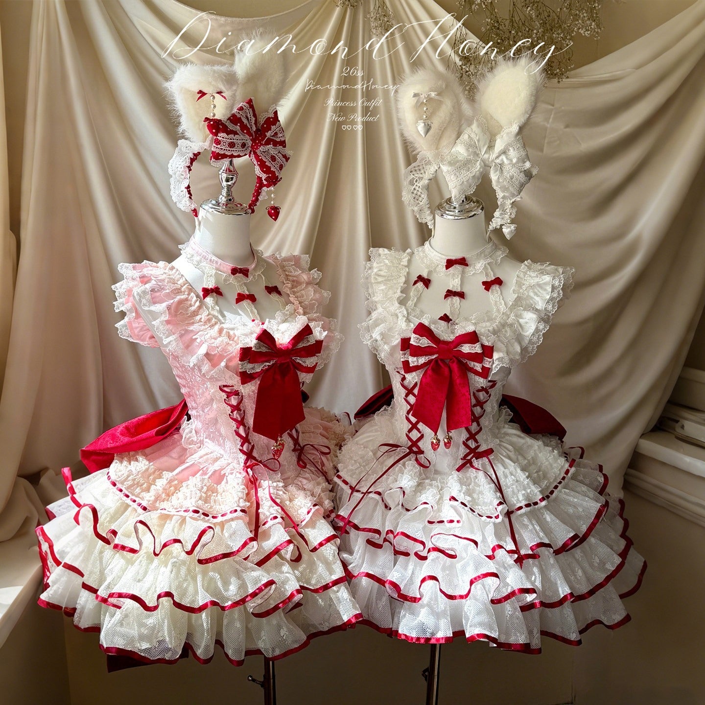 Diamond_Sweetheart_Strawberry_Print_Trailing_Bow_Mini_Fairy_Women's_Short_Sleeve_Op_1033877758346_MISSTT