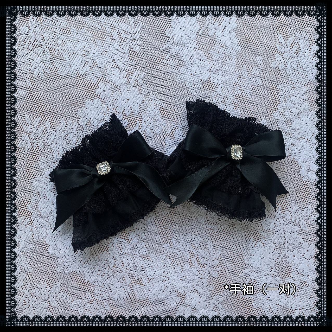 Ekomi_Black_Tulle_Overlay_Gothic_Halter_A_Line_Slim_Women's_Lace_Short_Sleeve_Op_1050799947080_MISSTT