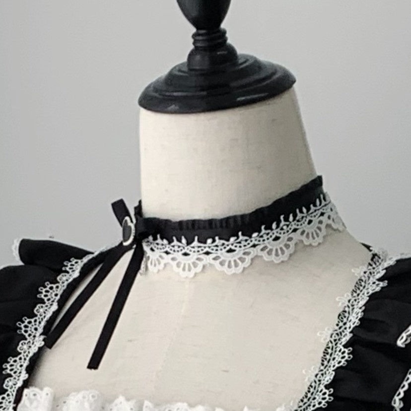 Ekomi_Black_White_Square_Neck_Lace_Princess_Choker_Bow_Women's_Long_Sleeve_Op_990938834196_MISSTT