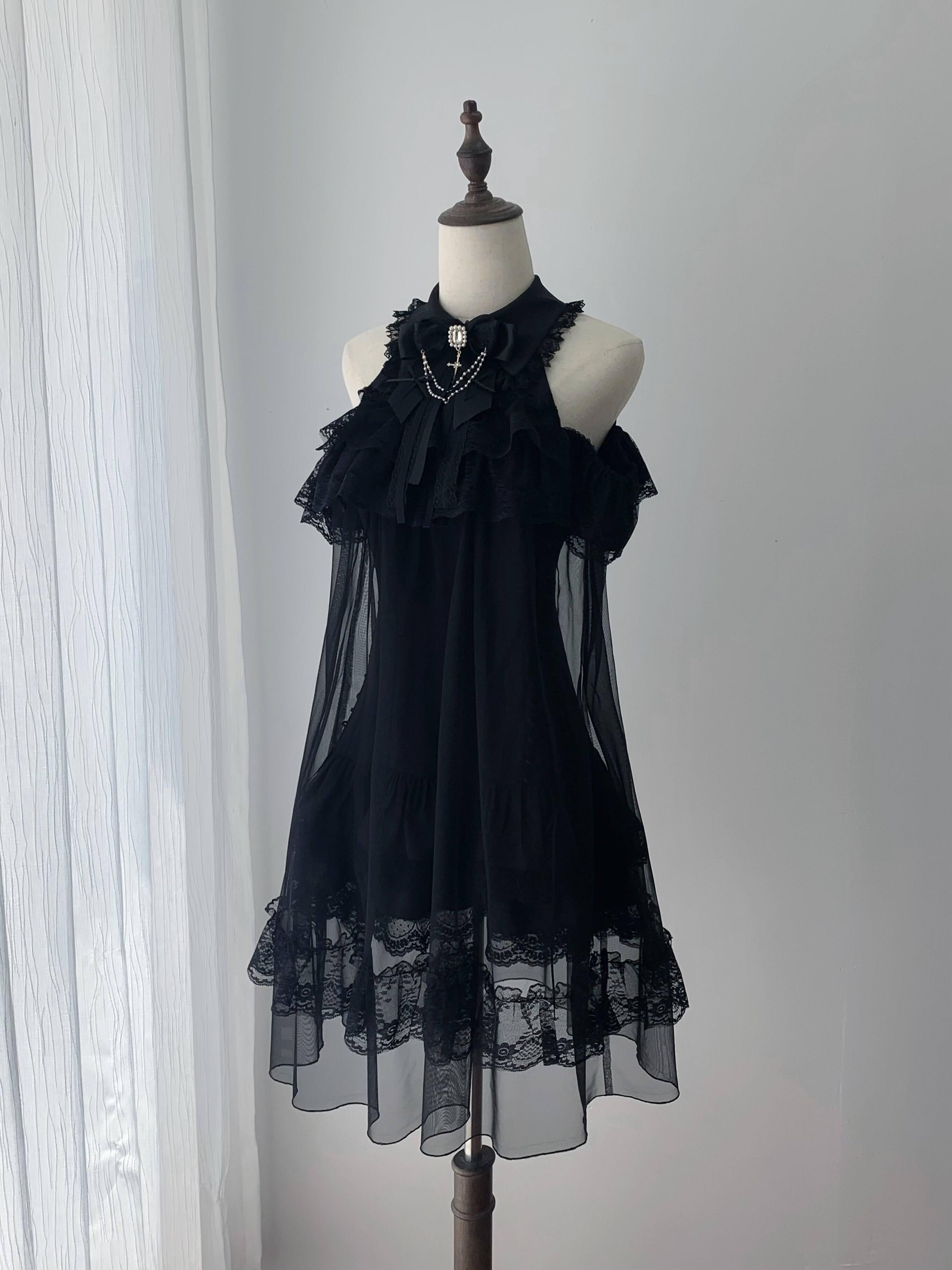 Ekomi_Dream_Angel_Gothic_Off_Shoulder_Lace_Black_Tulle_Women's_Jsk_/_Jumper_Skirts_1053568870142_MISSTT