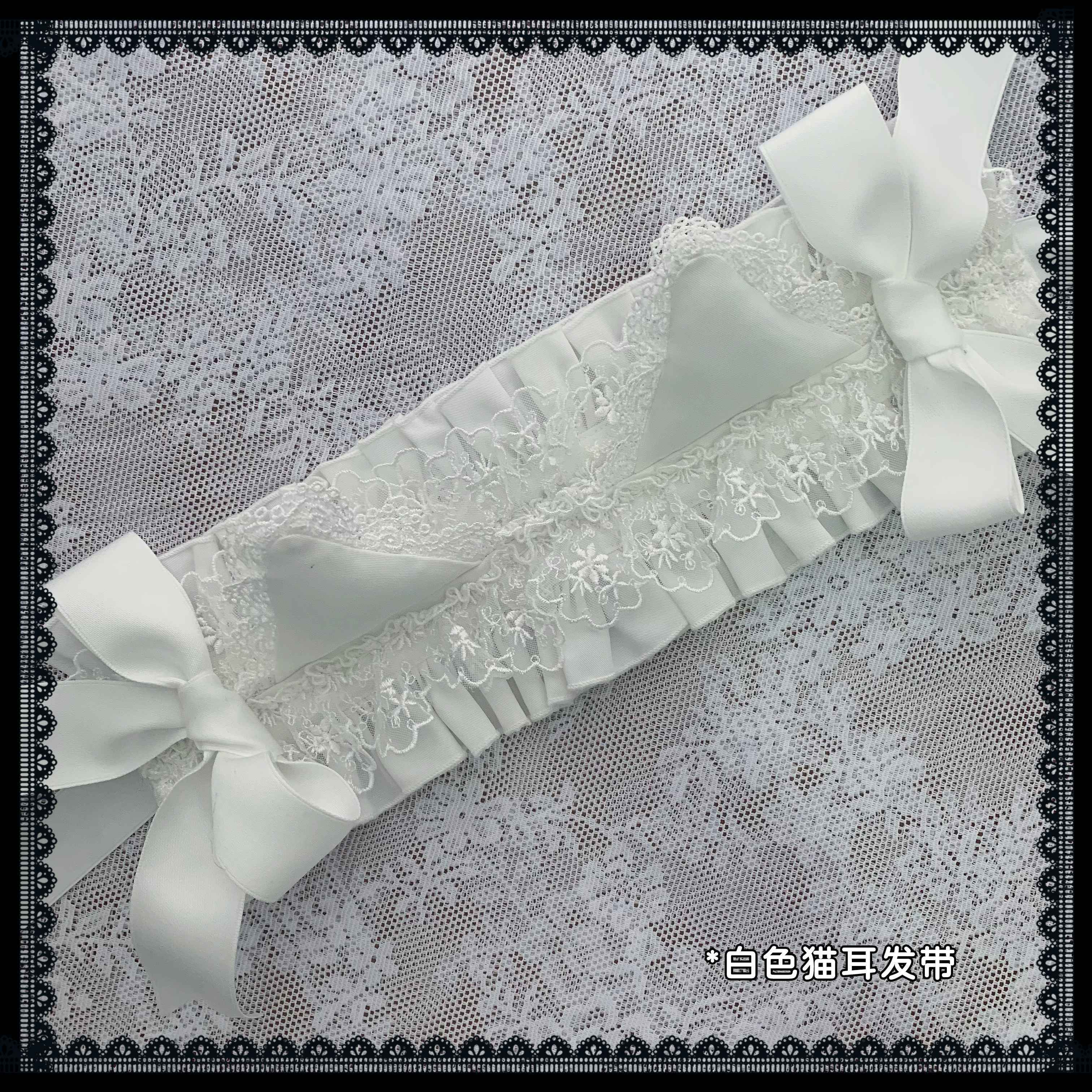 Ekomi_Gothic_Hime_Sleeve_A_Line_Women's_White_Satin_Ribbon_Bow_Skirt_Sets_1059258749904_MISSTT