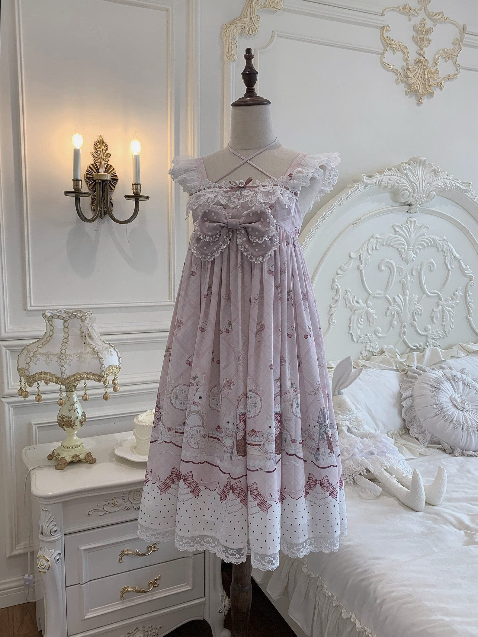 Ekomi_Strawberry_Rabbit_Halter_Doll_Women's_Pink_Jsk_/_Jumper_Skirts_1052533317510_MISSTT