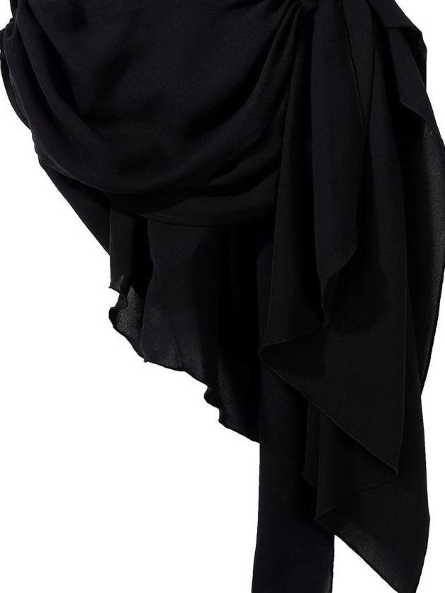 Jing Mu Black Belted Punk Lolita Collar Cloak Women's Gothic Full Coordination Sets