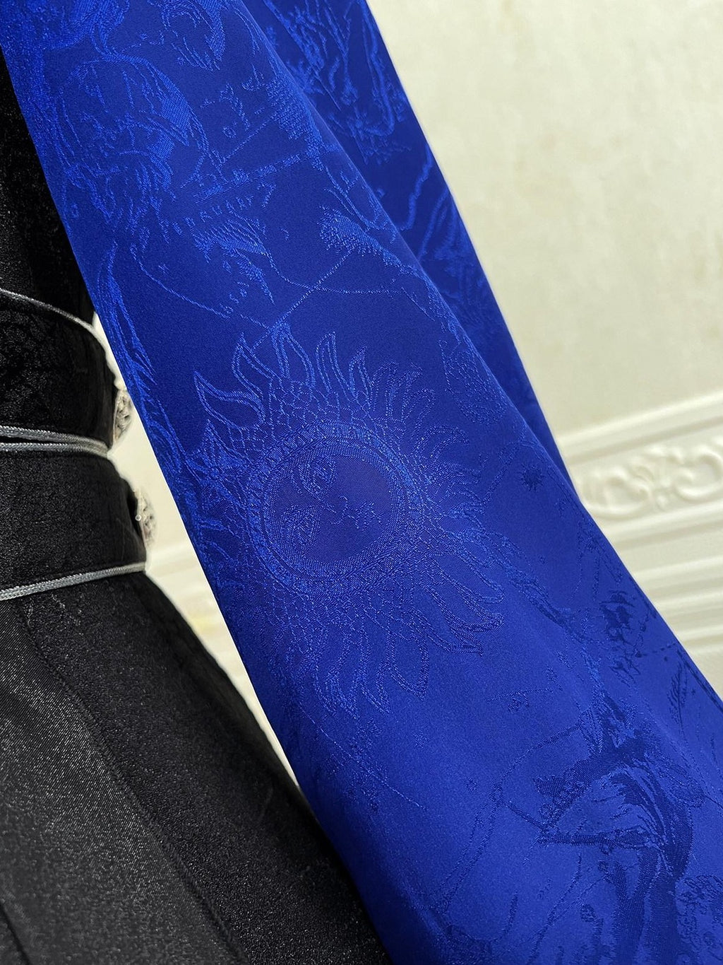 Jing Mu Black Blue Gothic Lolita Prince Women's Vest Shirt Shorts Full Coordination Sets