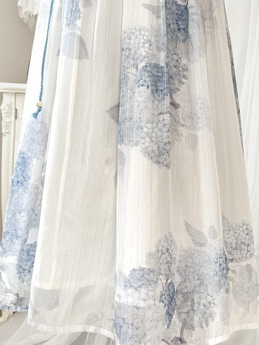 Jing Mu Blue Lolita Han Inspired Princess Women's Strappy Jsk / Jumper Skirts