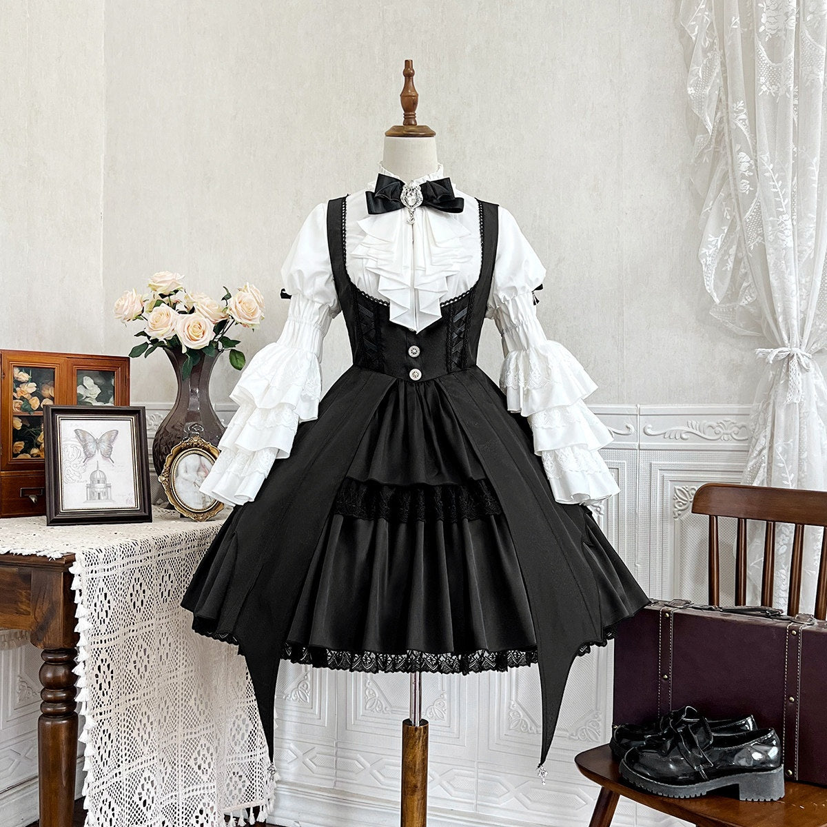 Jing_Mu_Dark_Gothic_Lolita_Witch_Suspender_Dress_Blouse_Hat_Women's_Jsk_Sets_828122608642_MISSTT