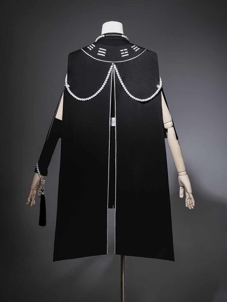 Jing Mu Dark Lolita Chinese Taoist Androgynous Youthful Women's Full Coordination Sets