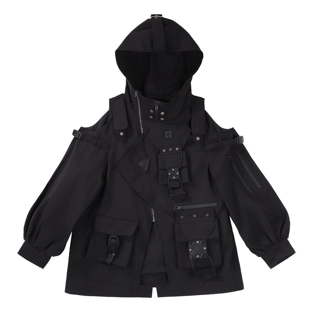 Jing_Mu_Dark_Lolita_Zipper_Tech_Women's_Jacket_Shorts_Gaiters_Full_Coordination_Sets_1002114389019_MISSTT