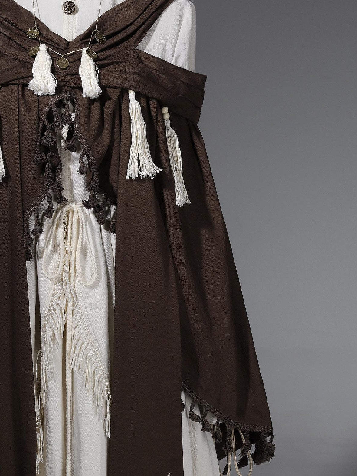 Jing Mu Desert Walker Vintage Wasteland Long Sleeve Cloak Women's Jsk Sets