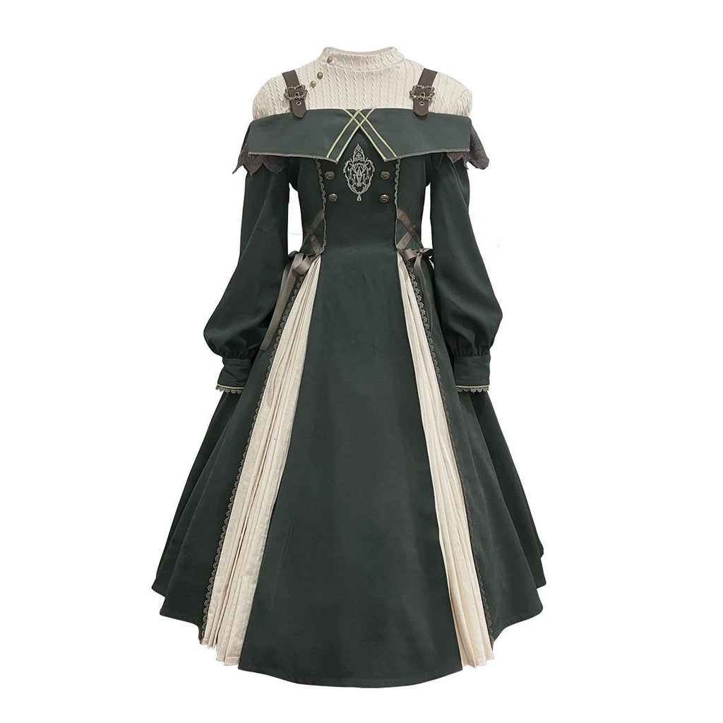 Jing_Mu_Gothic_Lolita_Stand_Collar_A_Line_Mid_Length_Suspender_Women's_Jsk_Sets_822570746550_MISSTT