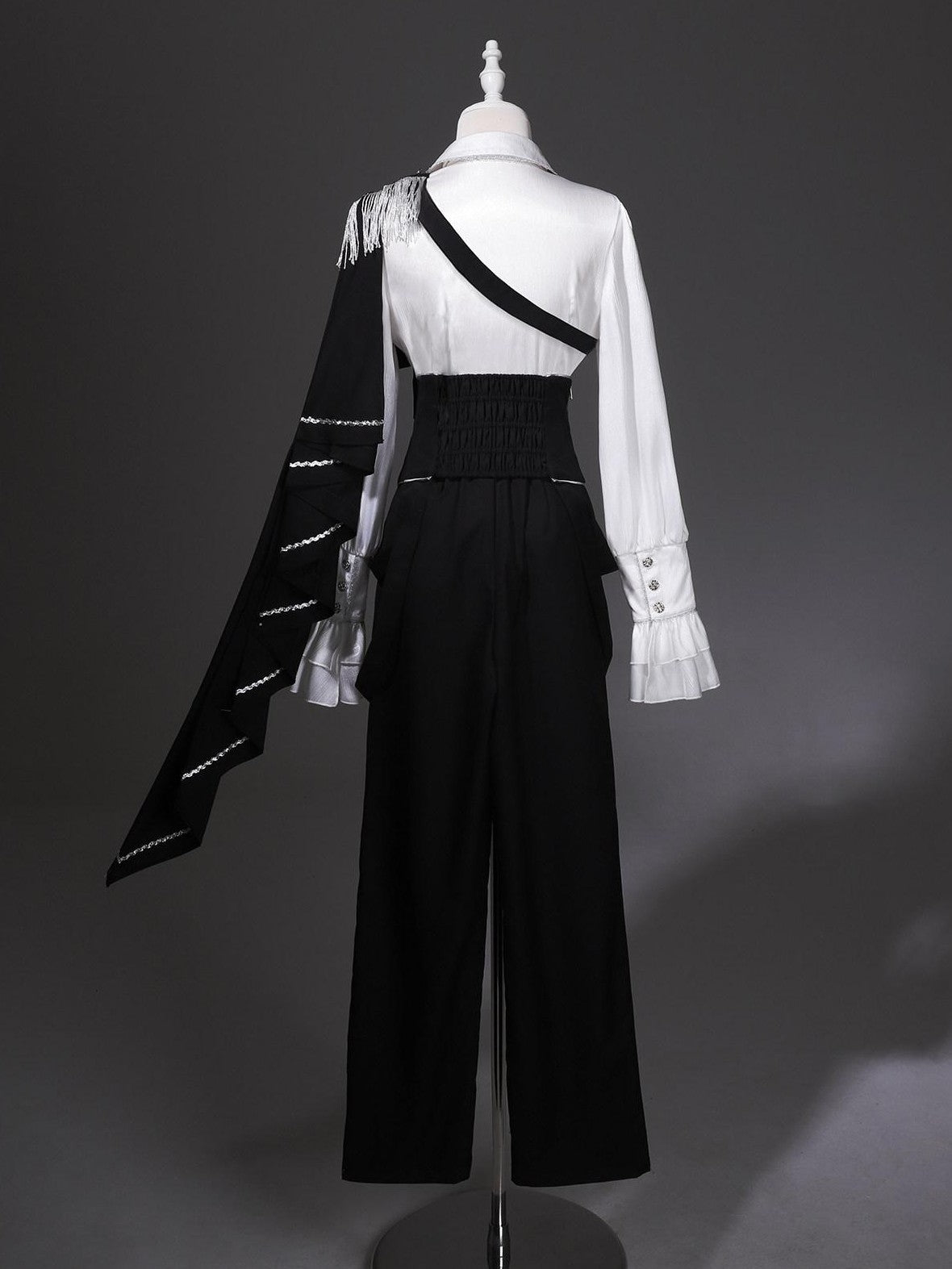 Jing Mu Gothic Prince Lolita Slim High Collar Epaulet Women's Full Coordination Sets