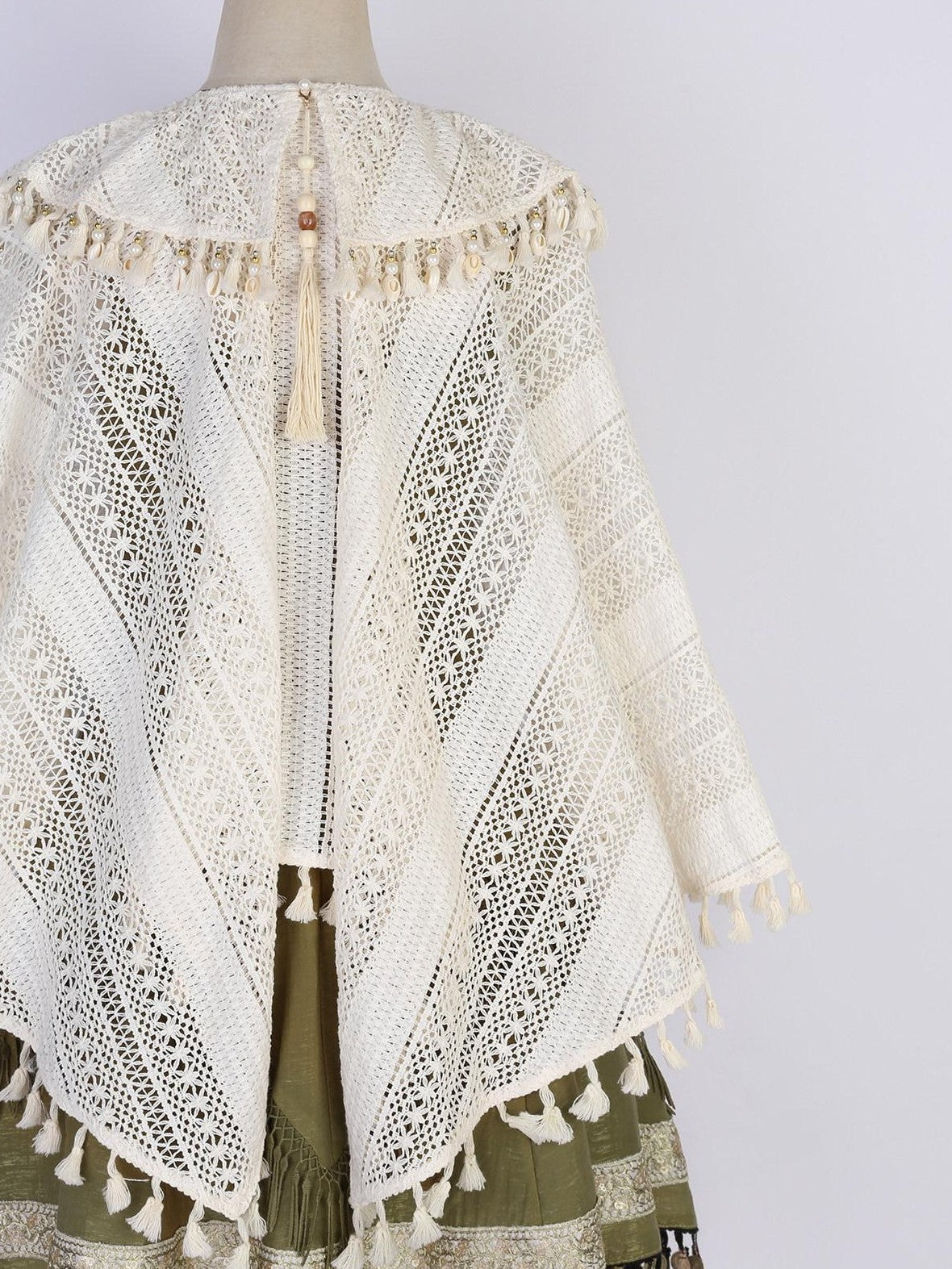 Jing Mu Han Motif Ethnic Shawl Cardigan Lolita Two Piece Women's Jsk / Jumper Skirts