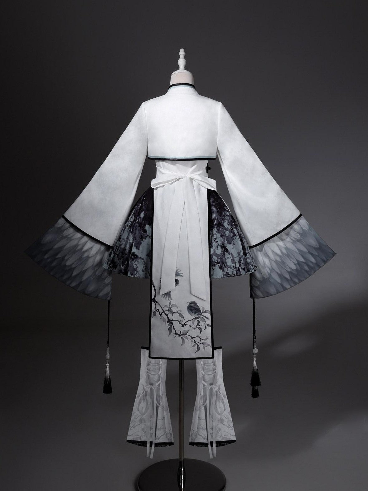 Jing Mu Hanfu Lolita Stand Collar Youth Slim Fit Women's Umbrella Skirt Sets
