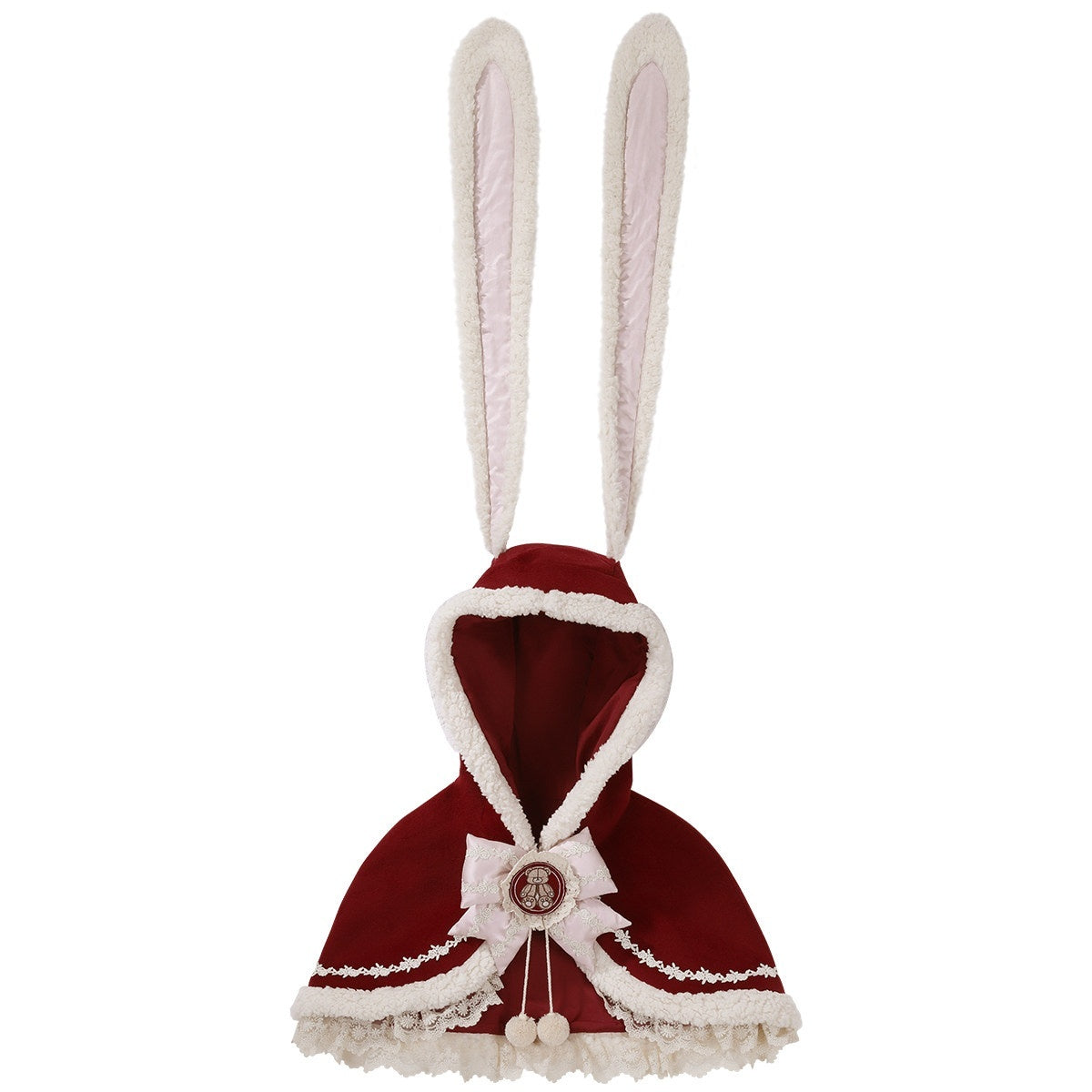Jing_Mu_Heart_Print_Rabbit_Ear_Cape_Spaghetti_Strap_Puff_Jsk_Women's_Skirt_Sets_1003927367660_MISSTT