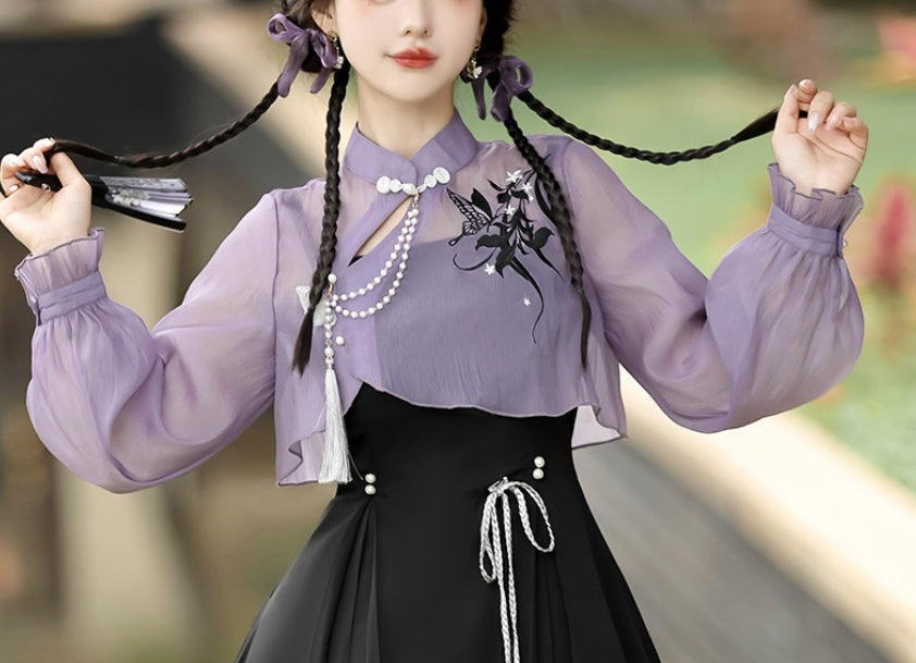 Jing_Mu_Iris_Butterfly_Chinese_Lolita_Long_Sleeve_Women's_Jsk_/_Jumper_Skirts_769071092119_MISSTT