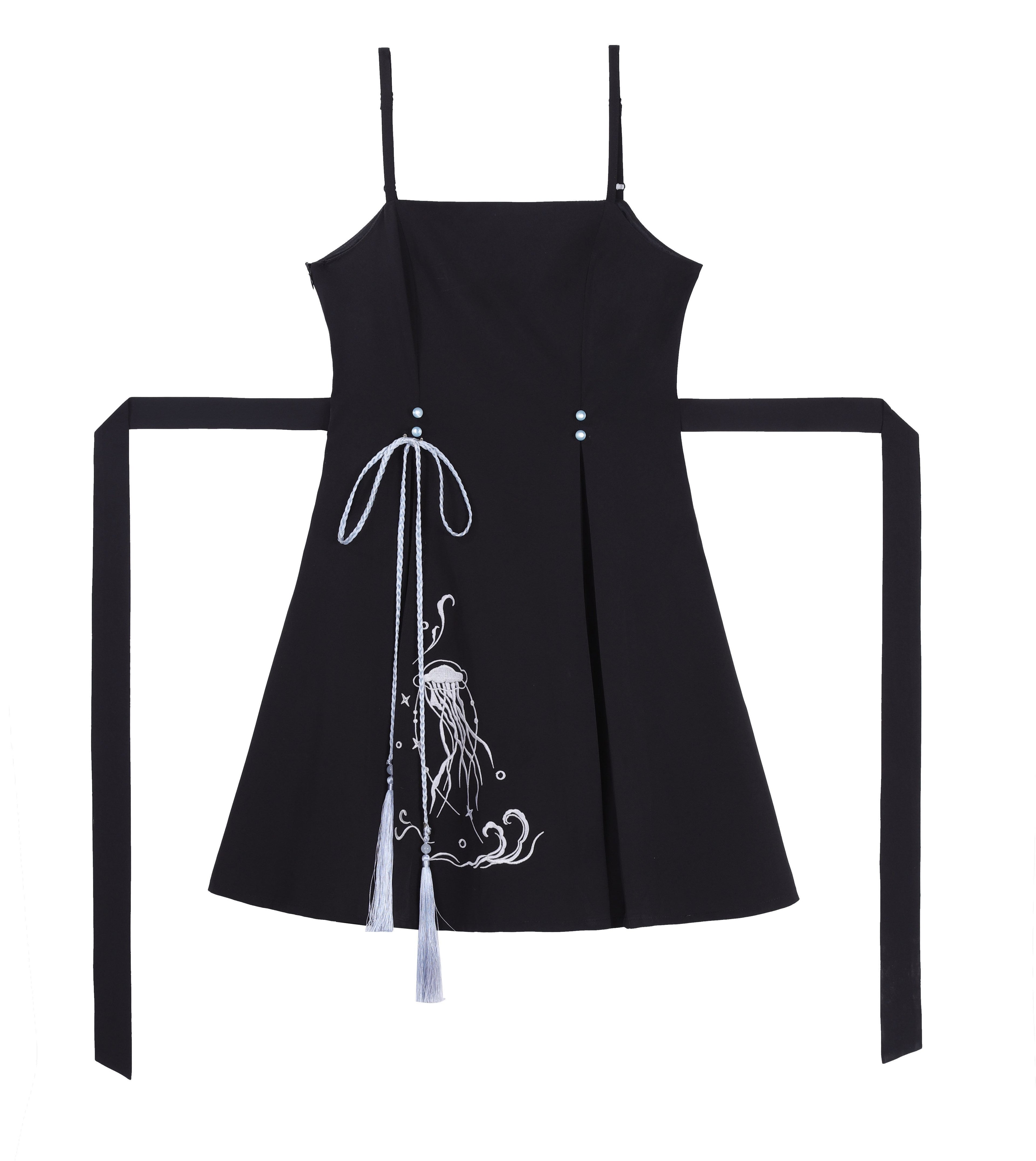 Jing_Mu_Jellyfish_Print_Han_Style_Stand_Collar_Halter_Women's_Jsk_/_Jumper_Skirts_1031913914215_MISSTT