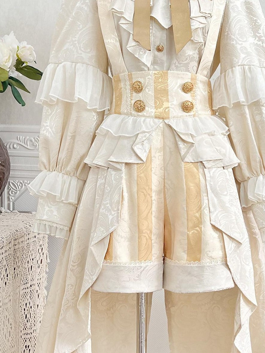 Jing Mu Lolita Court Prince Stand Collar Suspender Skirt Women's Full Coordination Sets