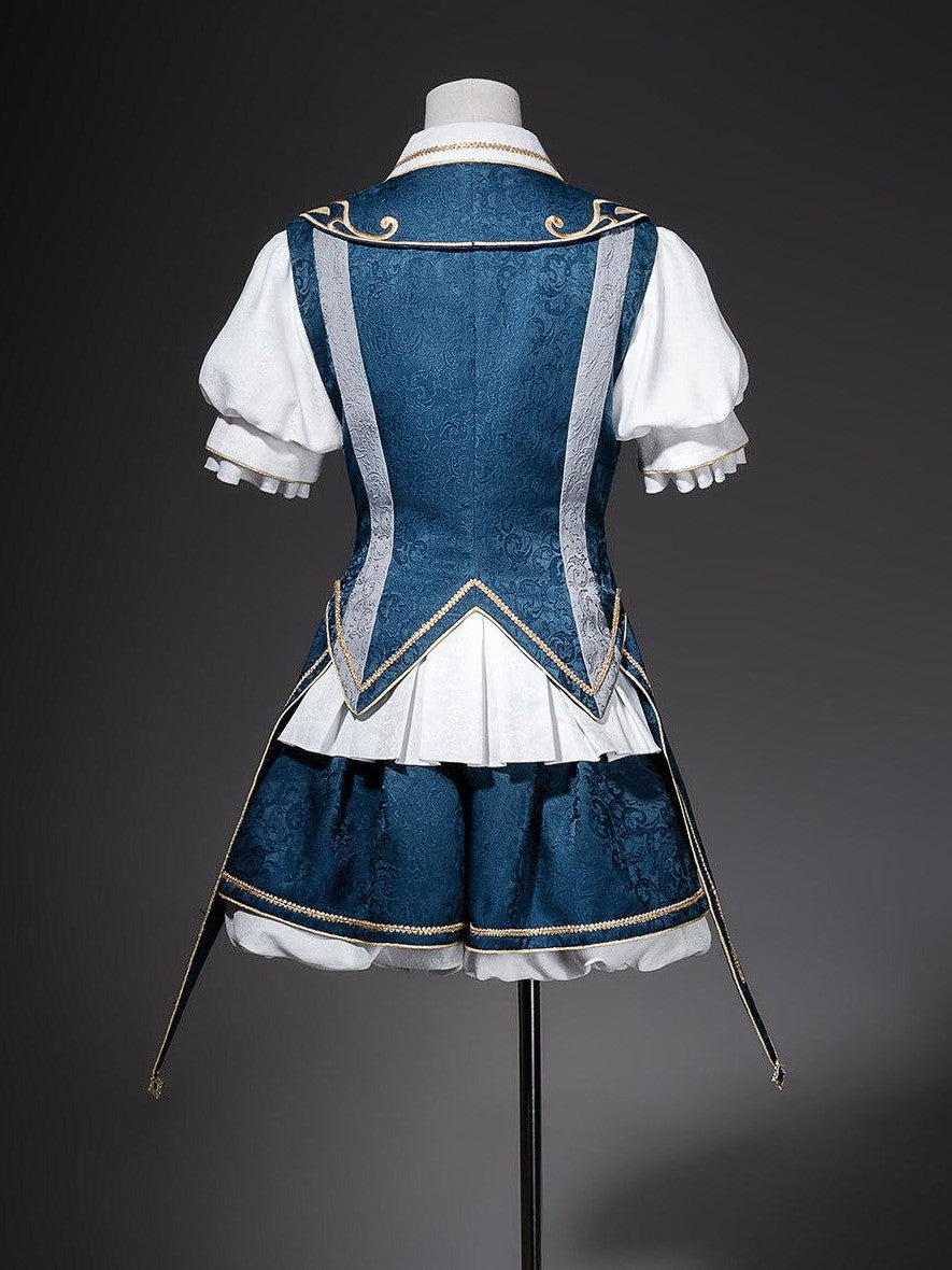Jing Mu Lolita Prince Noble Shirt Vest Shorts Women's Slim Fit Full Coordination Sets