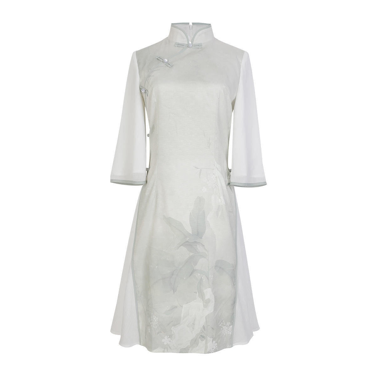 Jing_Mu_Modified_Qipao_Asymmetric_Collar_High_Slit_Plush_Jacket_Women's_Long_Sleeve_Op_692744467341_MISSTT